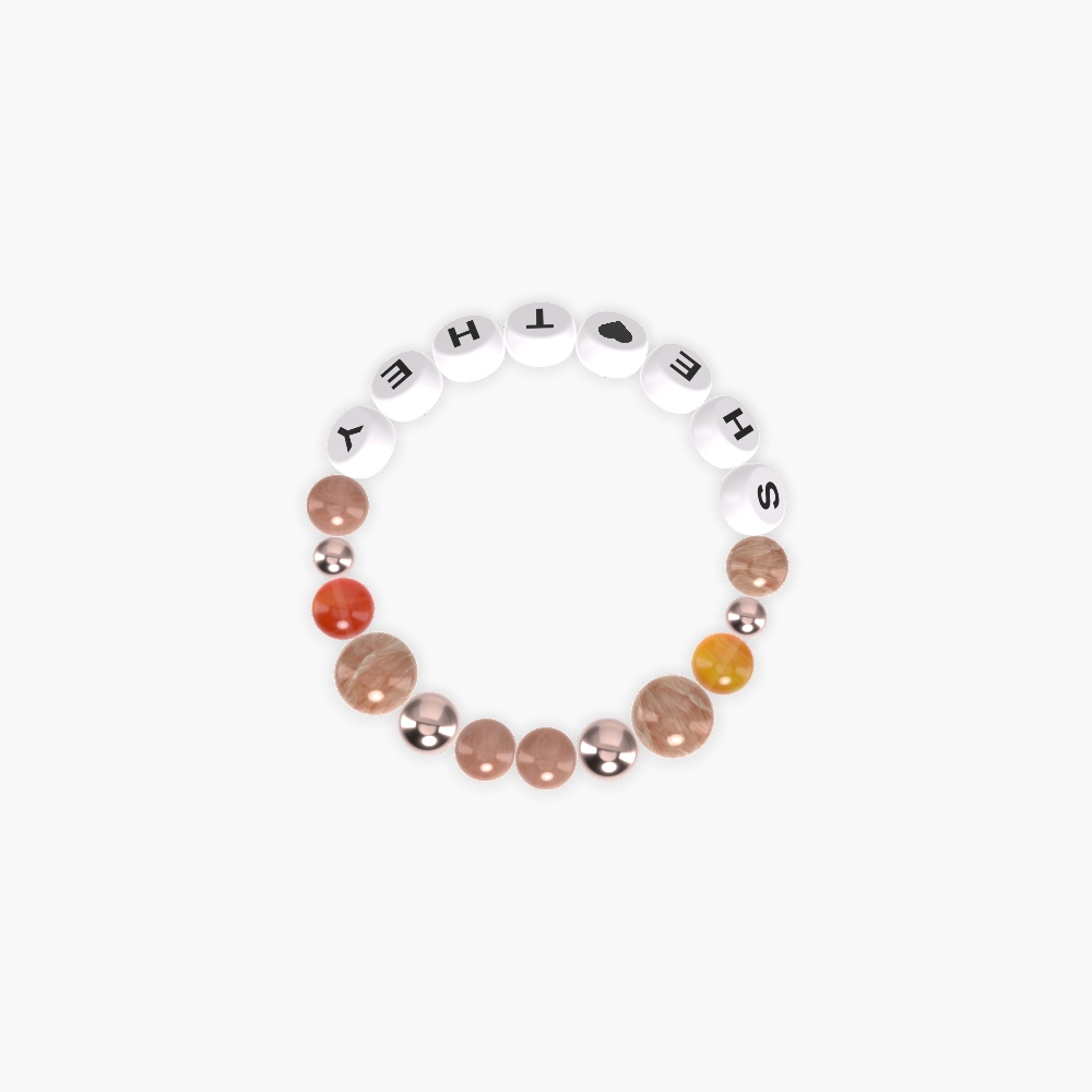 Sunstone and Carnelian Bracelet