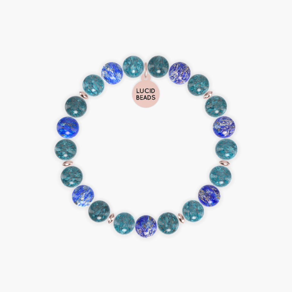 Science Support Unity - Apatite and Lapis Lazuli Bracelet