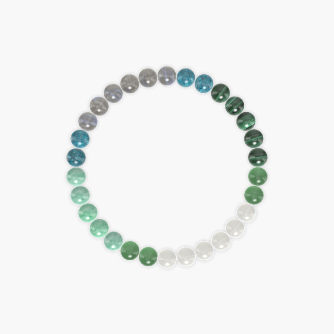 Moonstone, Labradorite, Malachite and more Gemstone Bracelet