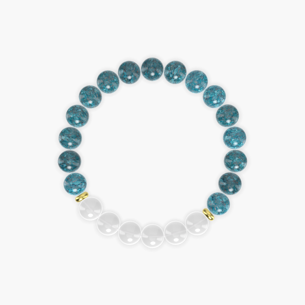 Apatite and White Jade Bracelet
