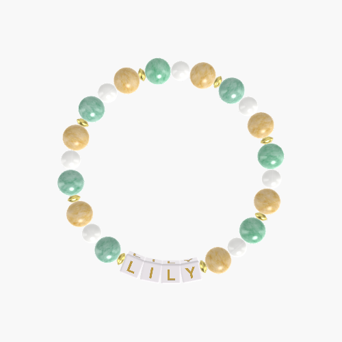 Yellow Jade, White Jade and Green Jade Bracelet