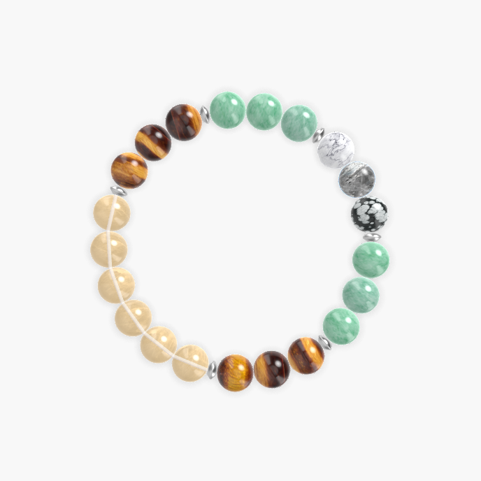 Green Jade, Tiger Eye, Citrine and more Gemstone Bracelet
