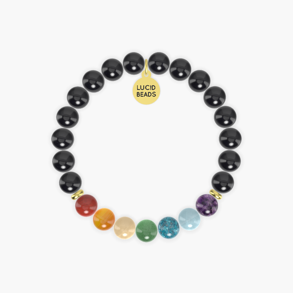 Black Tourmaline, Aventurine, Apatite and more Gemstone Bracelet