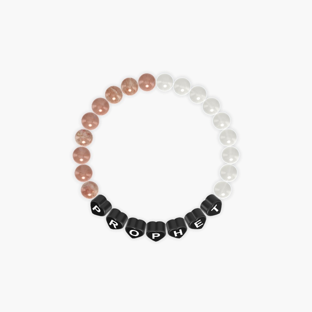 Moonstone and Sunstone Bracelet
