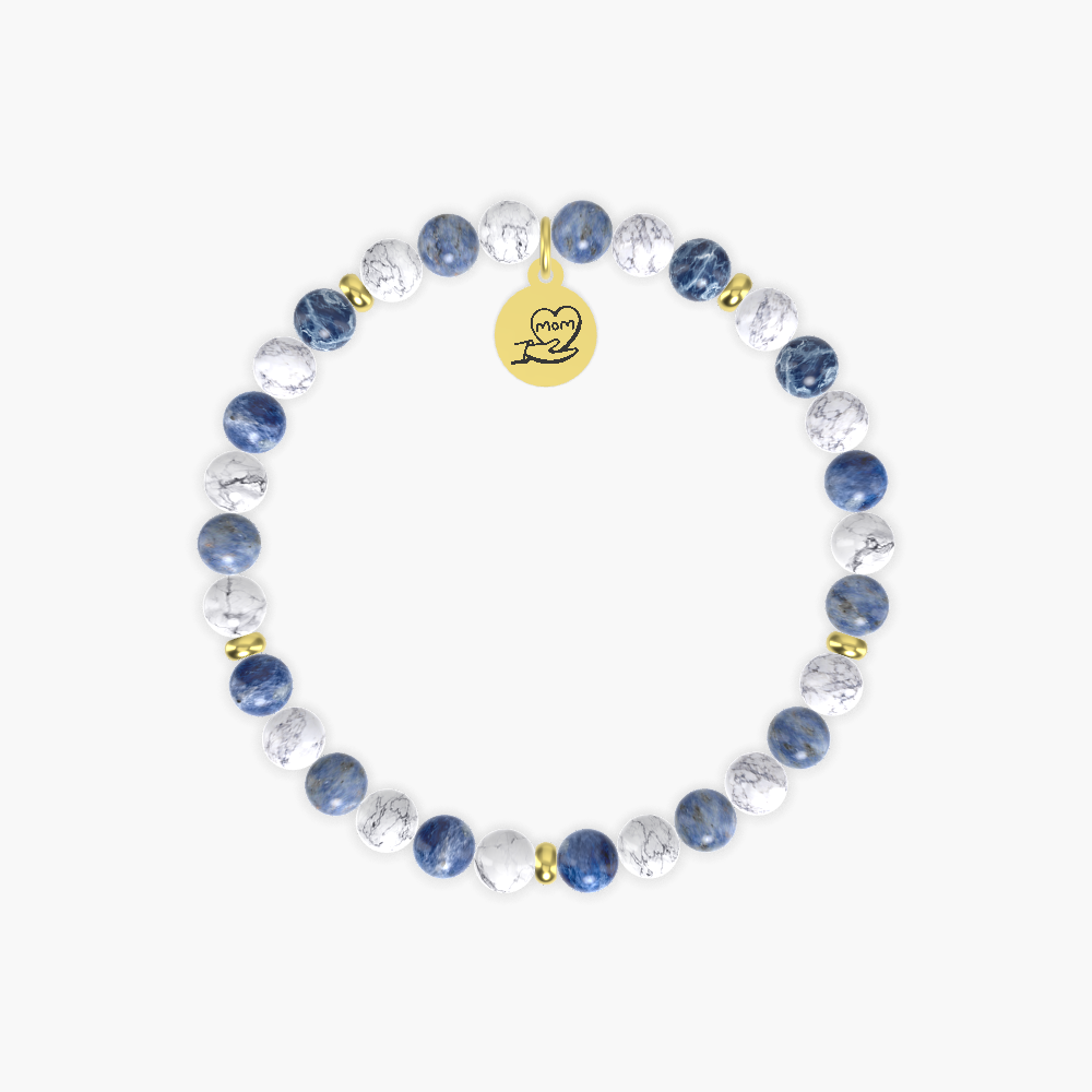 Sodalite and Howlite Bracelet