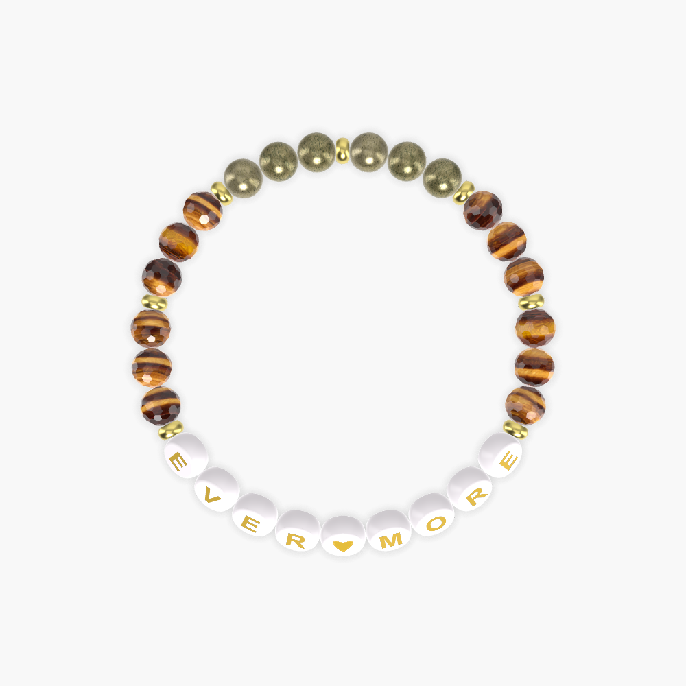 Tiger Eye and Pyrite Bracelet