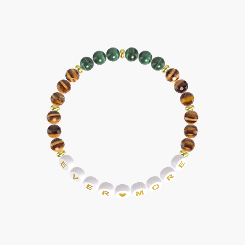 Tiger Eye and Malachite Bracelet