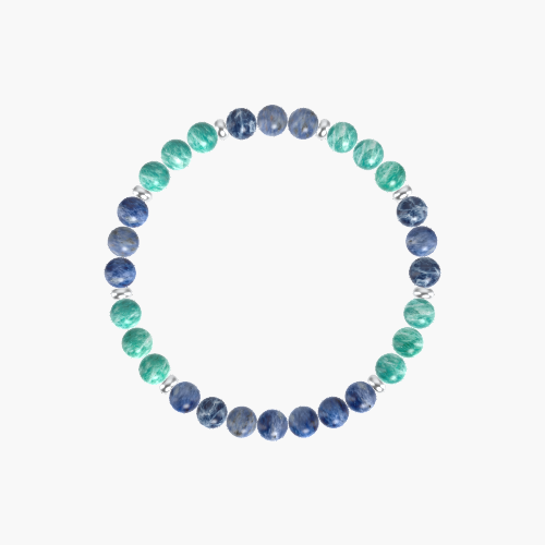 Sodalite and Amazonite Bracelet