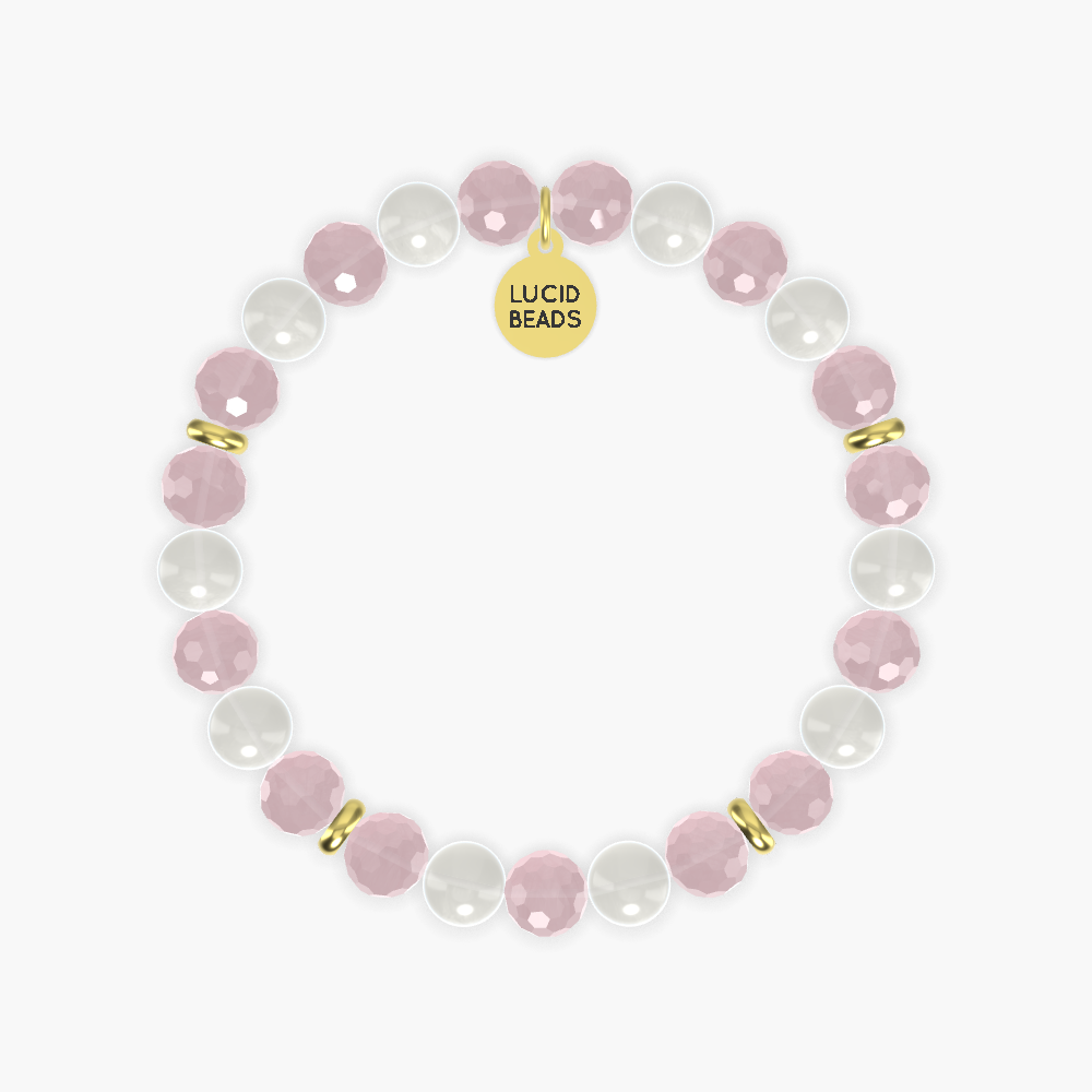 Rose Quartz and Moonstone Bracelet