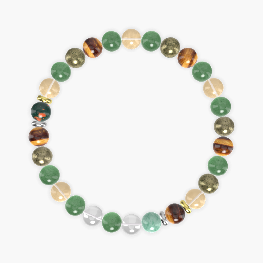 Aventurine, Tiger Eye, Citrine and more Gemstone Bracelet