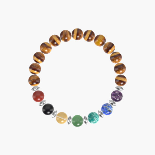Tiger Eye, Aventurine, Amazonite and more Gemstone Bracelet