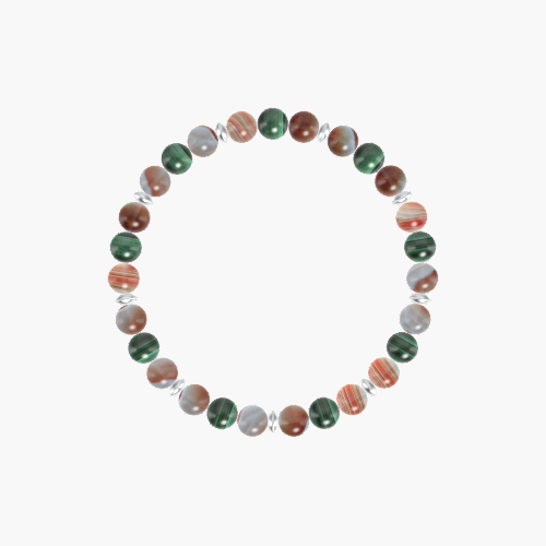 Sardonyx and Malachite Bracelet