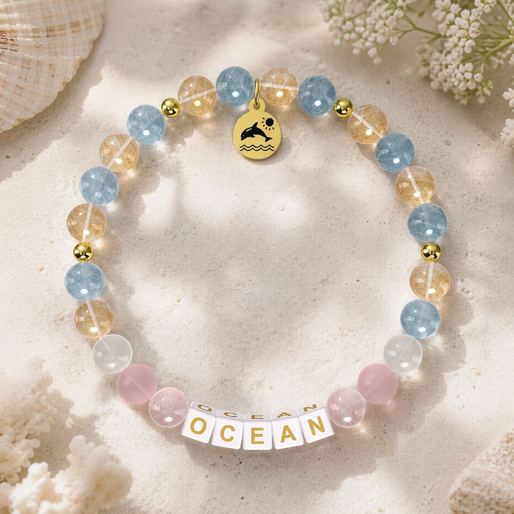 Aquamarine, Citrine, Rose Quartz and more Gemstone Bracelet